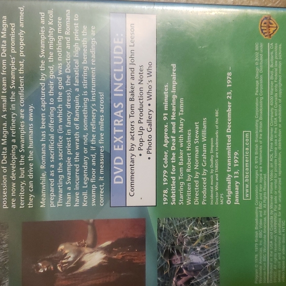 Doctor Who "The Power Of Kroll" Tom Baker (DVD 2002) Story 102 - Picture 4 of 4